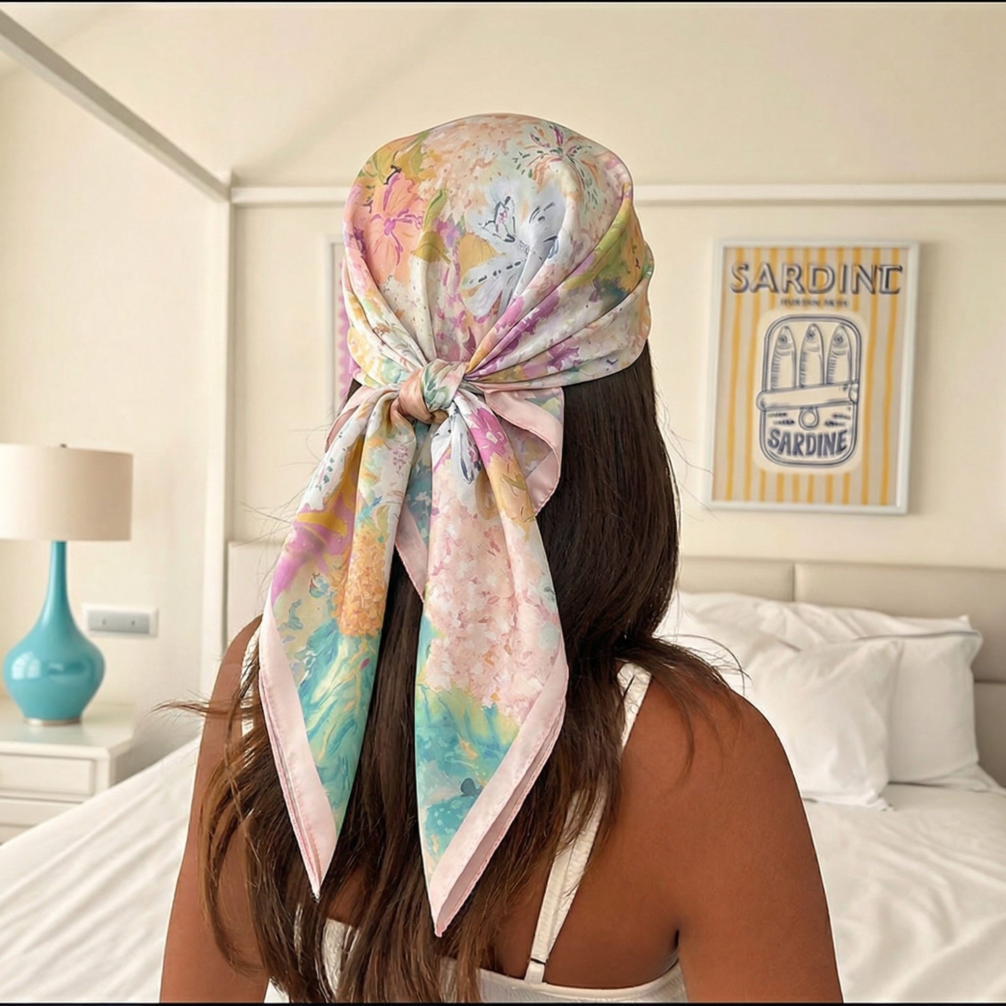 70*70cm Square Silk Scarf for  - Ascot Neck Scarf recensione e prezzo