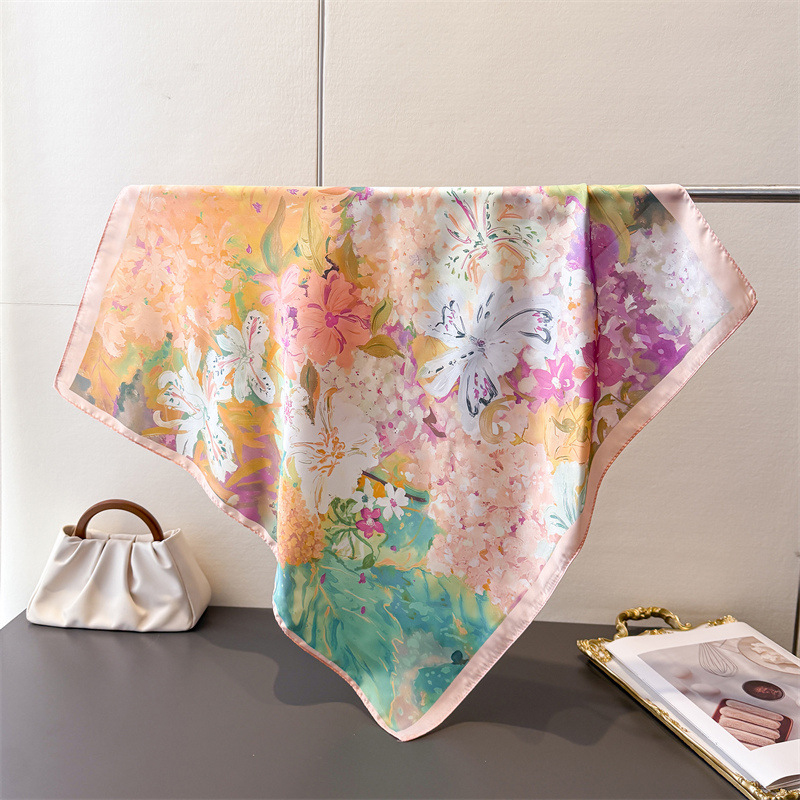 70*70cm Square Silk Scarf for  - Ascot Neck Scarf recensione e prezzo