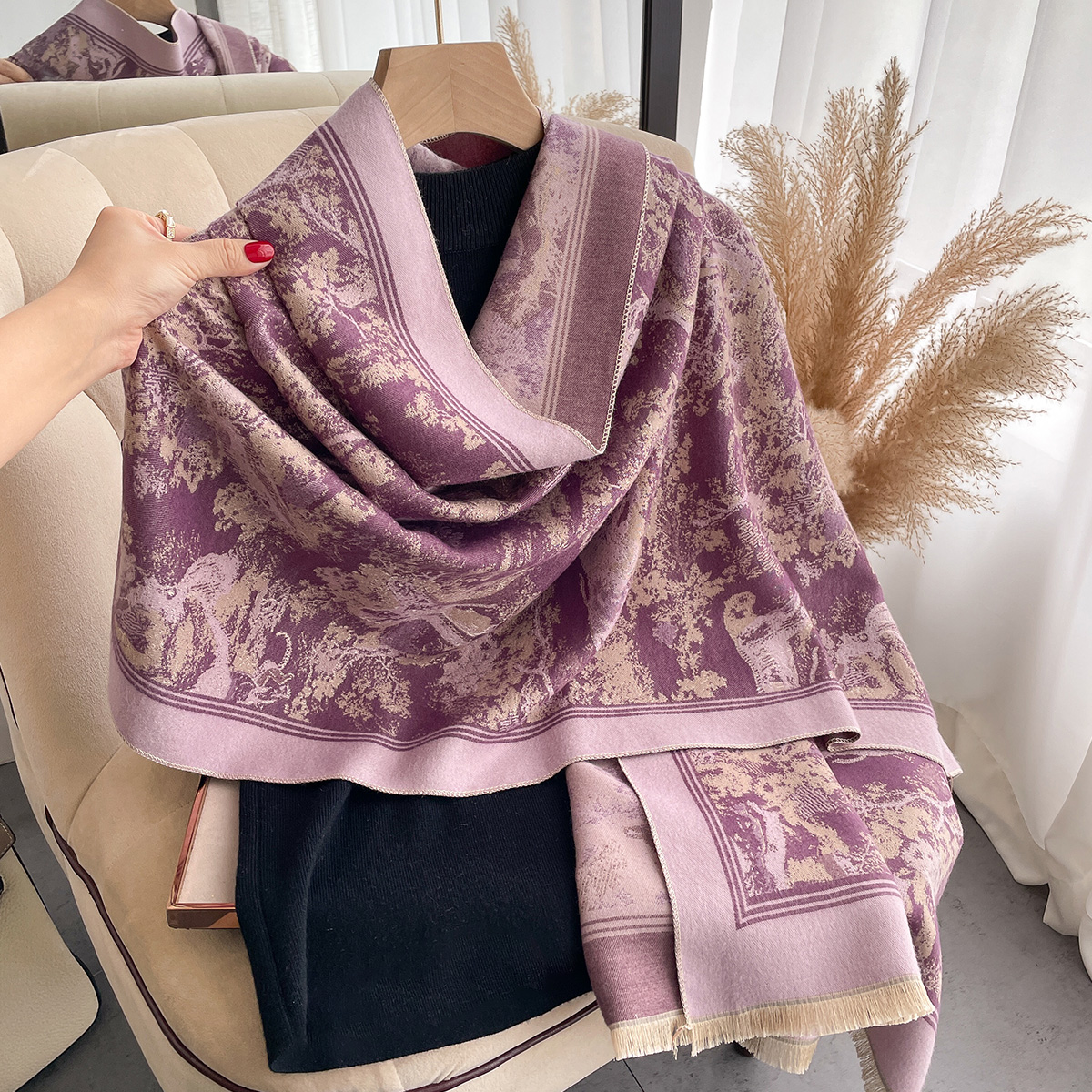 Luxury Winter Cashmere Scarf W - Woven Scarf Blanket recensione e prezzo