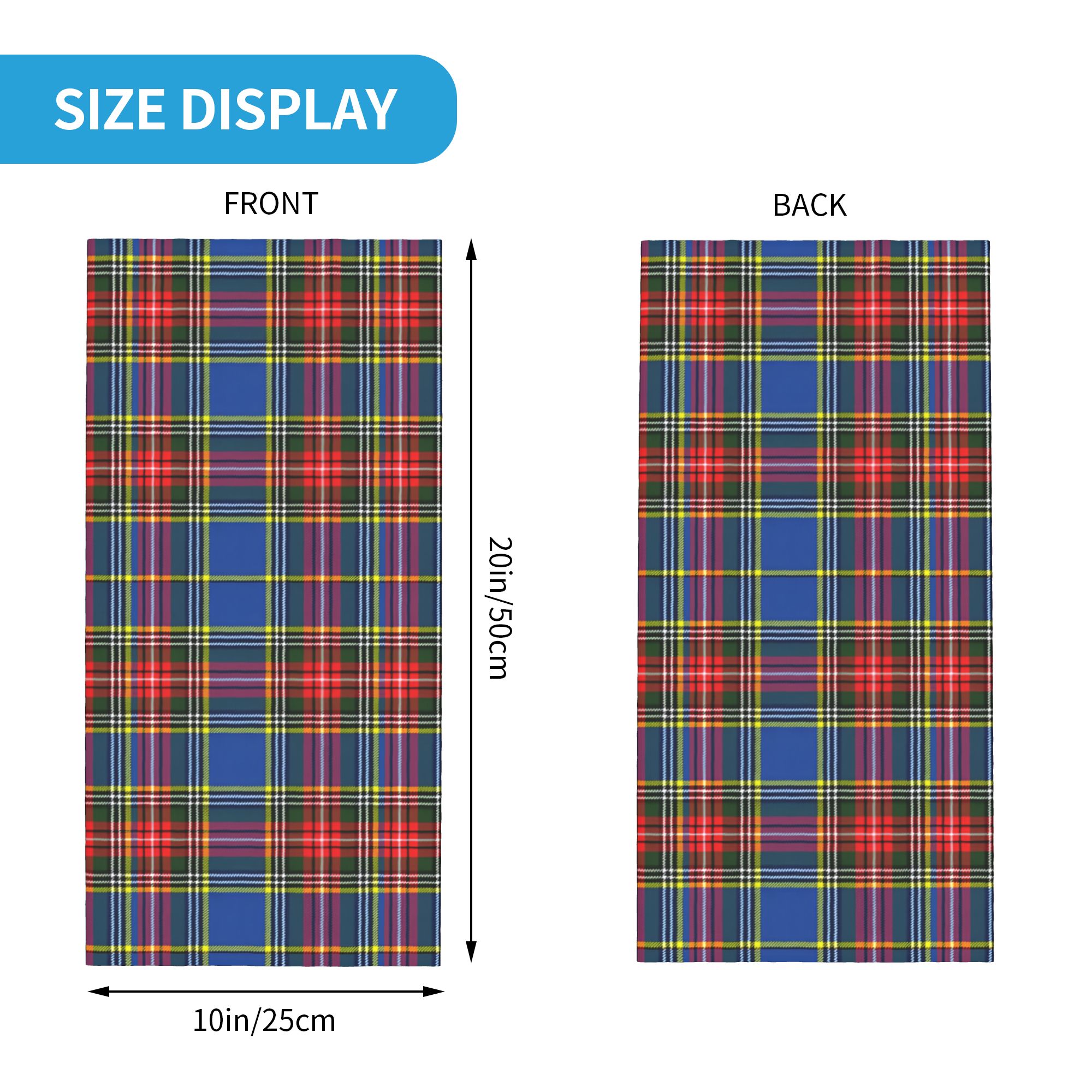 Custom Royal Tartan Plaid Wint - Neck Warmer Tube recensione e prezzo