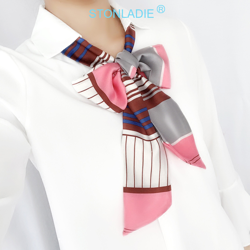 TOP Small Long Silk Neckerchie - Silk Tie Striped recensione e prezzo