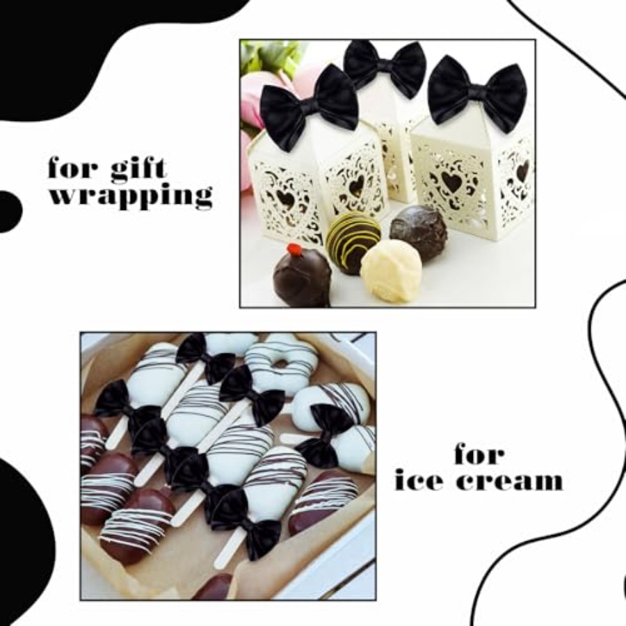 Black 48 Pcs 3.5 Inch Bows wit - Bow Tie Pre Tied recensione e prezzo