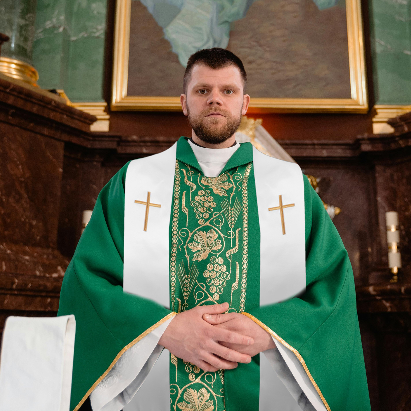 Clergy Stole Embroidered Cross - Stole Wedding Shawl recensione e prezzo