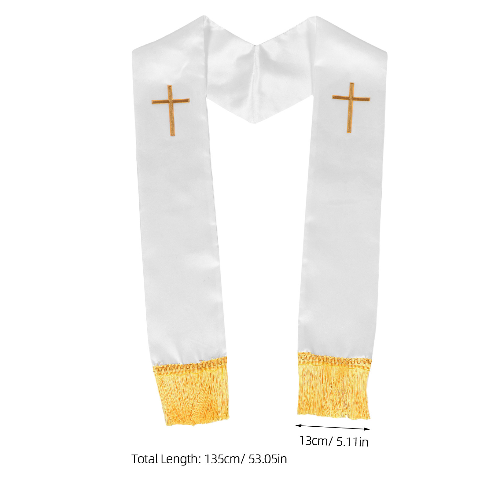 Clergy Stole Embroidered Cross - Stole Wedding Shawl recensione e prezzo