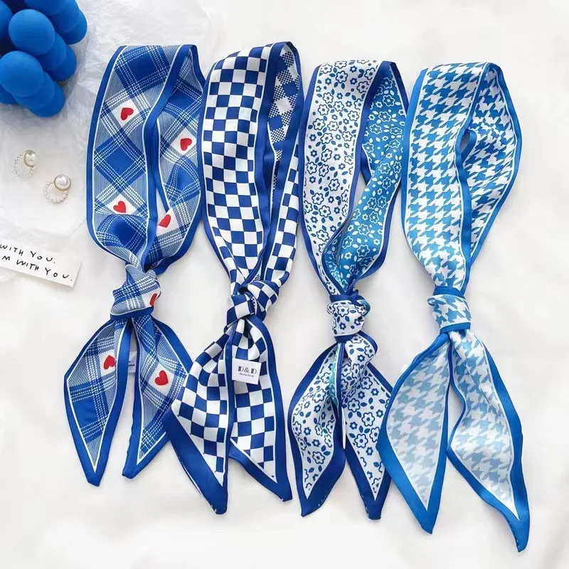 Klein blue silk scarf new chec - Bandana Cotton recensione e prezzo