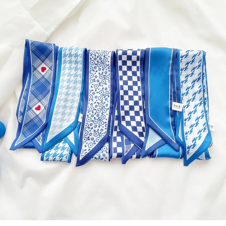 Klein blue silk scarf new chec - Bandana Cotton recensione e prezzo