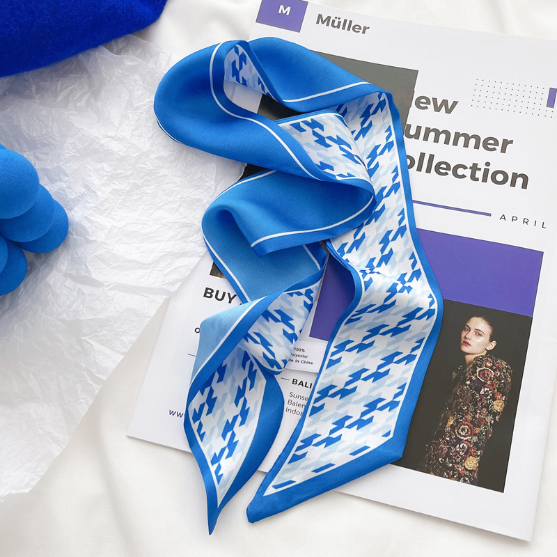 Klein blue silk scarf new chec - Bandana Cotton recensione e prezzo