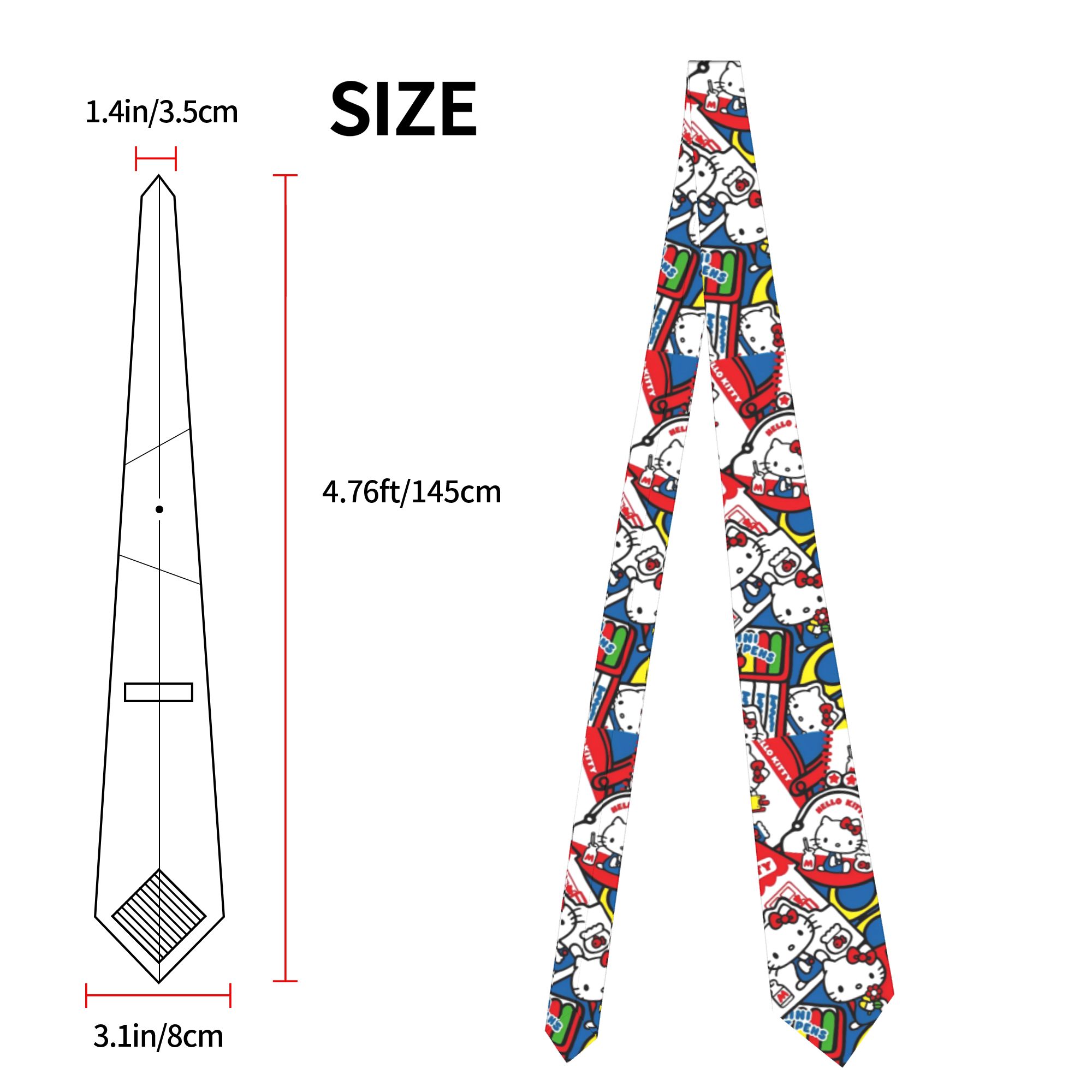 Hello Kitty Colorful Neckties  - Skinny Tie Men recensione e prezzo