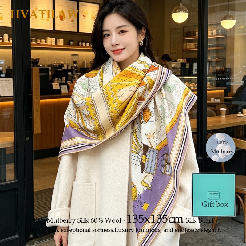 Fashion 135x135cm Silk Wool Sc - Pashmina Wrap Large recensione e prezzo