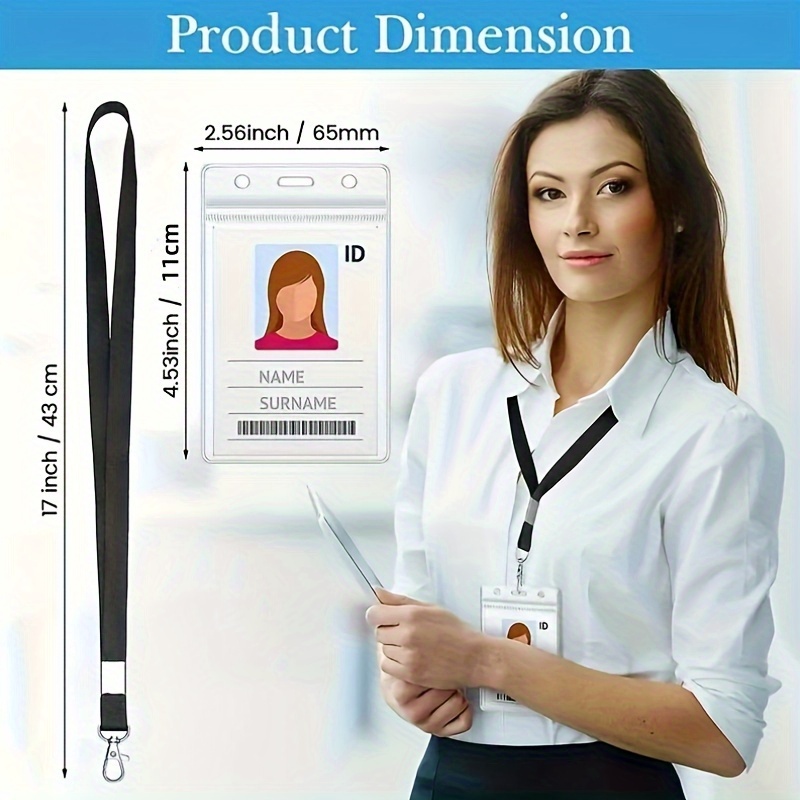 transparent waterproof name ba - Lanyard Badge Holder recensione e prezzo