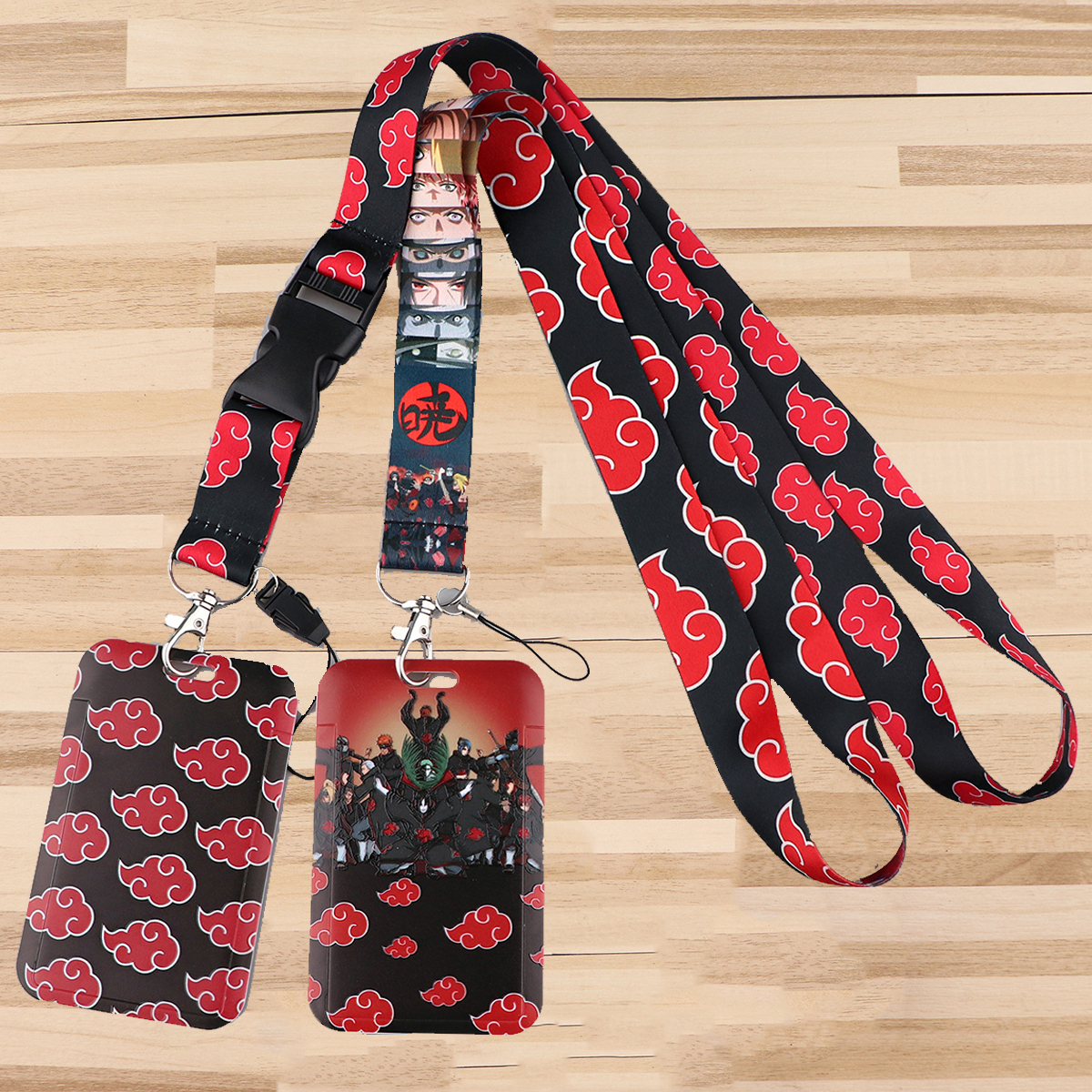 Japanese Anime Red Clouds Busi - Lanyard Badge Holder recensione e prezzo