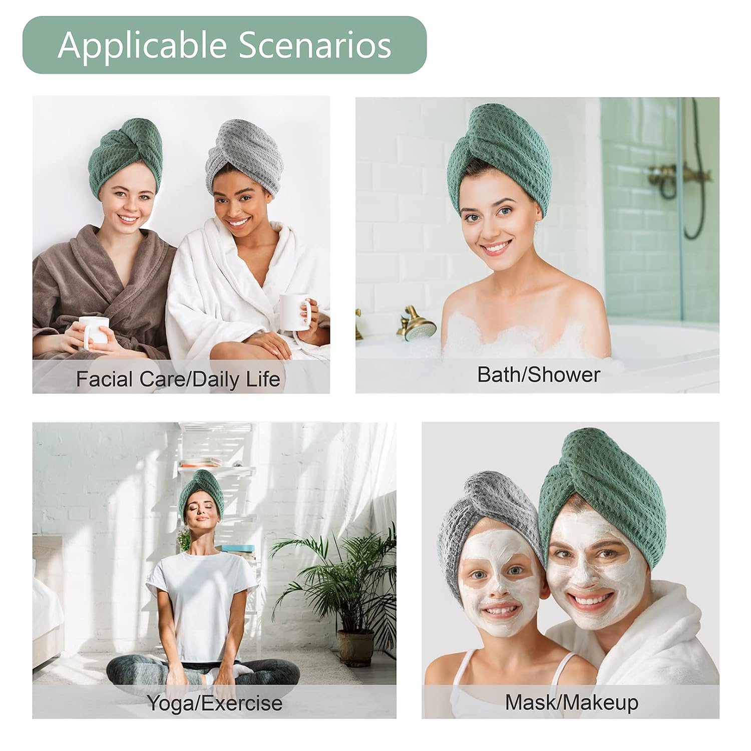Microfiber Hair Drying Towel - - Head Wrap Turban recensione e prezzo